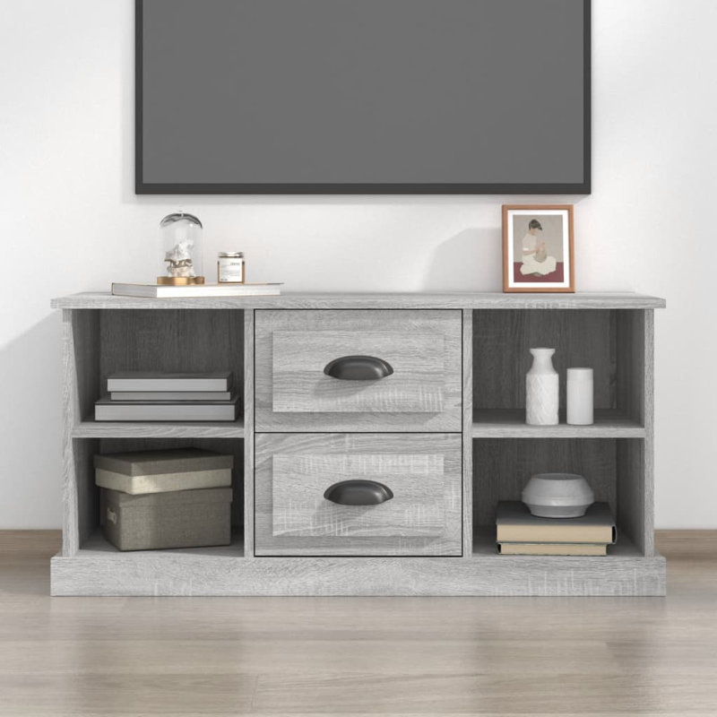 Liara Unfinished TV Stand for TVs up to 43", Grey Sonoma