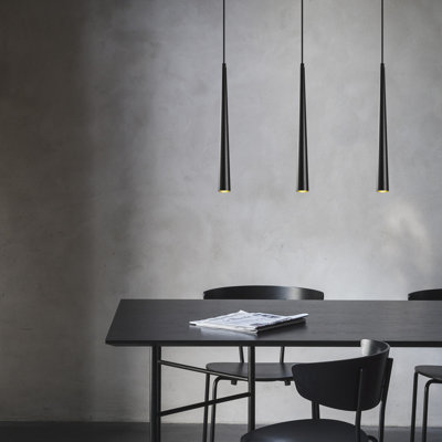 Exton 3 - Light Black LED Kitchen Island Pendant