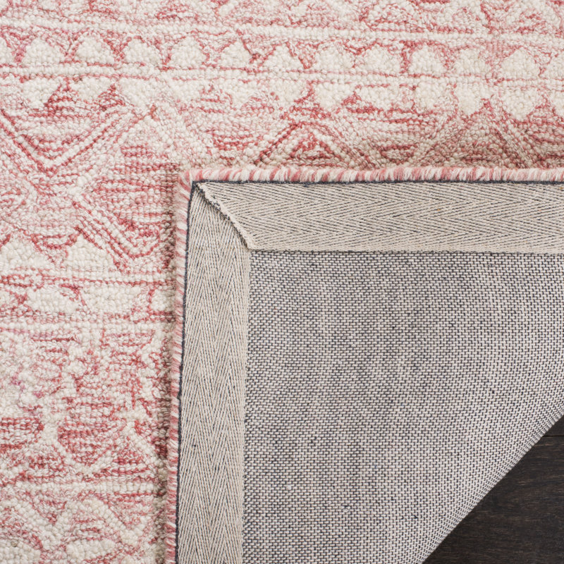Cuomhouse Hand Tufted Wool And Cotton With Latex Chevron Rug, Round 3'