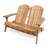 Malibu Adirondack Loveseat, Durable and Comfortable Outdoor Seating for Two, Perfect for Patio or Garden Relaxation.