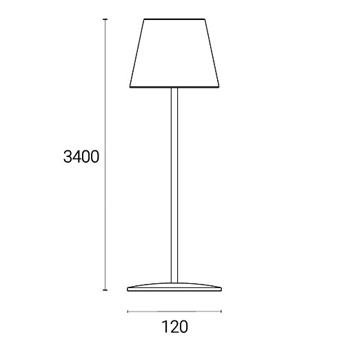 Indoor Outdoor Portable LED Table Lamp Touch Dimmable IP54 Rated LED Colour Changing Bedside Table with USB-C Charging Cable