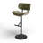 Pehrson Swivel Height Adjustable Faux Leather Mid-Century Bar Stool-620438783