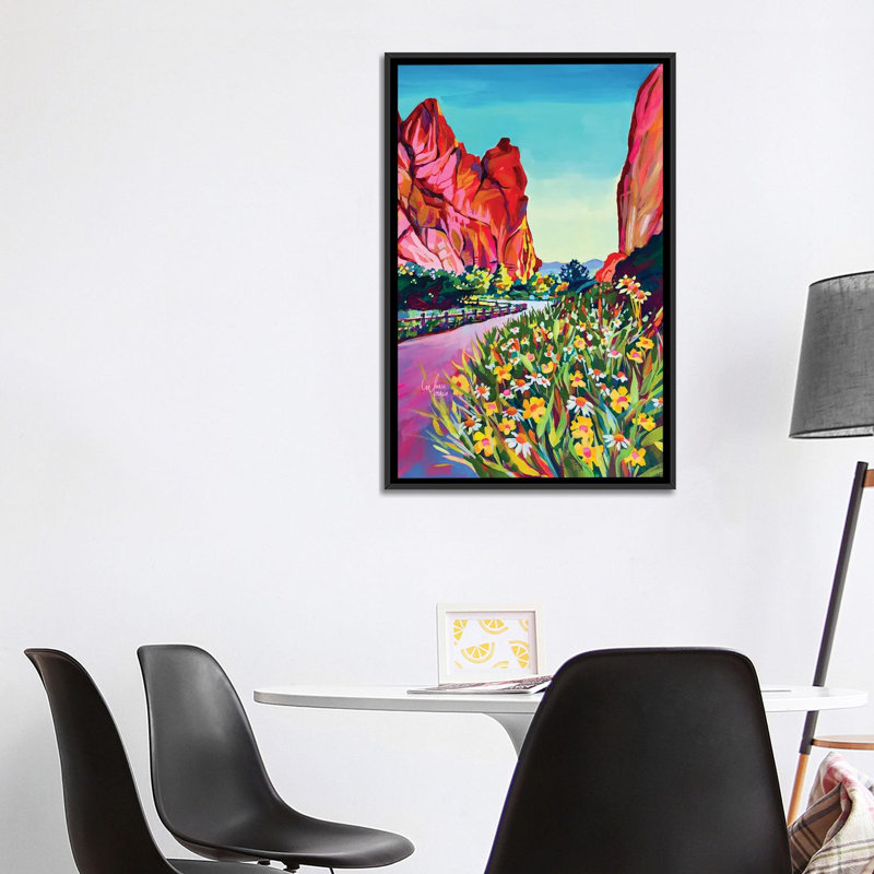 Fleurs sauvages au Colorado - impression d'art mural, H 40 po x l 26 po, Noir, Reproduction encadrée sans passe-partout