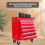Coffre à outils 7 roulettes avec roulettes, armoire de rangement pour outils avec système de verrouillage