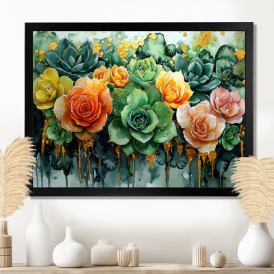 Albury Spring Symphony Garden of Echeveria Elegans Succulent III - Succulent Wall Art Decor