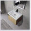 Ensemble de meuble-lavabo de 24 po pour grand espace, ensemble d'armoires de salle de bain moderne, ensemble d'armoires de lavabo de salle de bain, chêne (composable)
