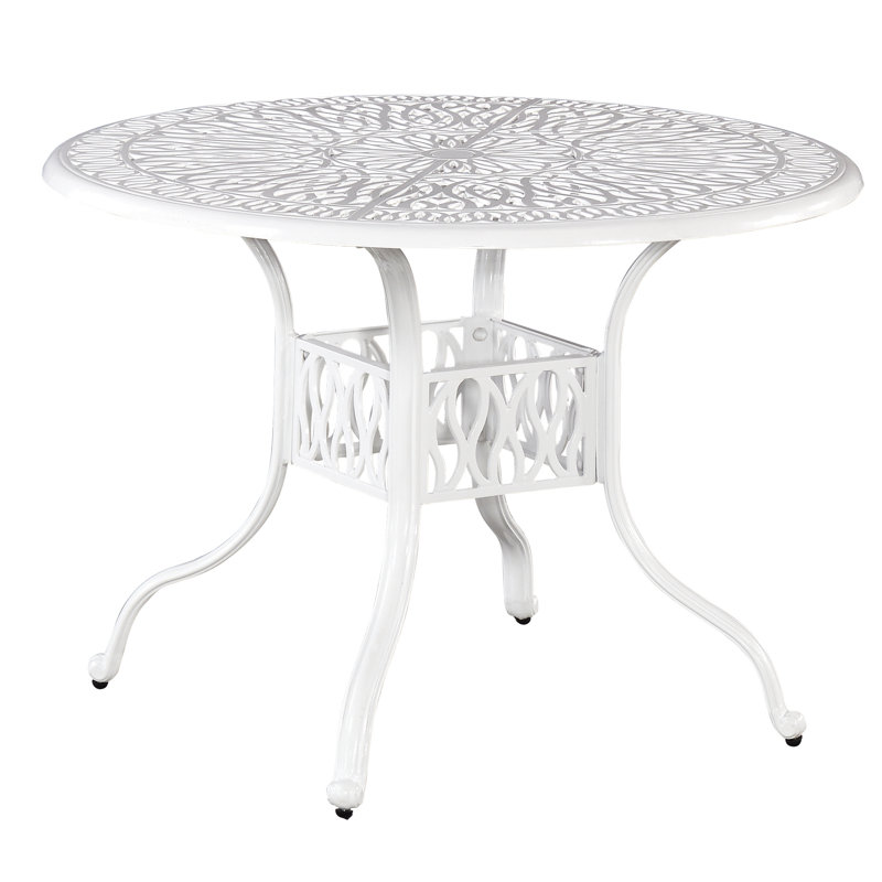 Table de salle à manger en métal Yates, L 42,25 po x l 42,25 po