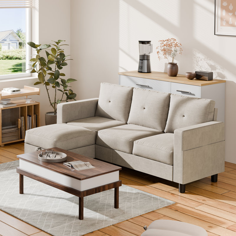 Degnan 76.4'' Upholstered Sofa Chaise