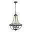 Lustre empire 4 lumières Tyzer