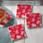 Candy Hearts 4-Pack Tumbled Tile Stone Coasters
