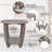 Flora Rustic Farmhouse End Table with Storage Shelf, French Country Accent Side Table