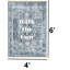 Tapis bleu et ivoire "Walk On Fun"