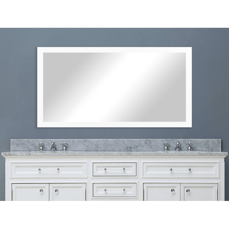 Tieger Mirror, 30" H x 42" W, White