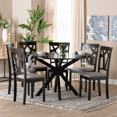 Haisam 6 - Person Four Leg Dining Set