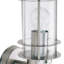Arturo Silver 32cm H White Glass Outdoor Flush Mount