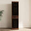 Armoire à vin brune noyer 32 - style buffet contemporain modulaire avec option élégante