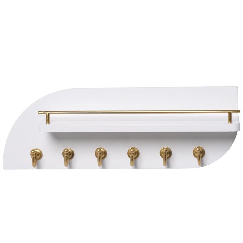 Porte-clés pour mur, Blanc