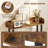 2 PCS 5-Tier Bookshelf Open Bookcase with Anti-Tipping Kit Storage Unit for Bedroom Black-227777869-227777867