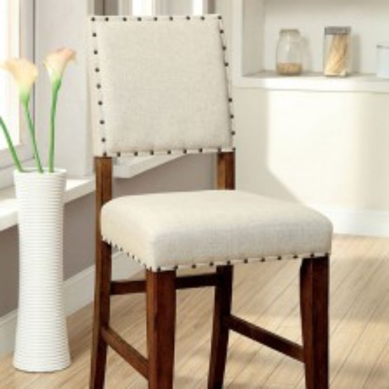 Upholstered Counter Stool, Brown