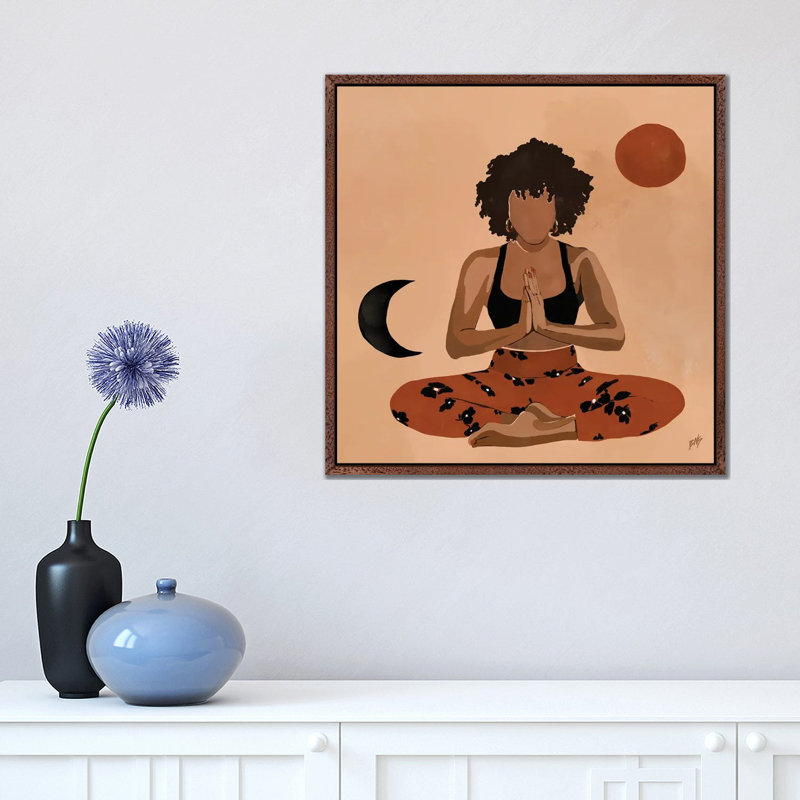 Harmony by Bria Nicole - Print on Canvas, Classic Brown Wood Framed Canvas, 45.72 cm H x 45.72 cm W