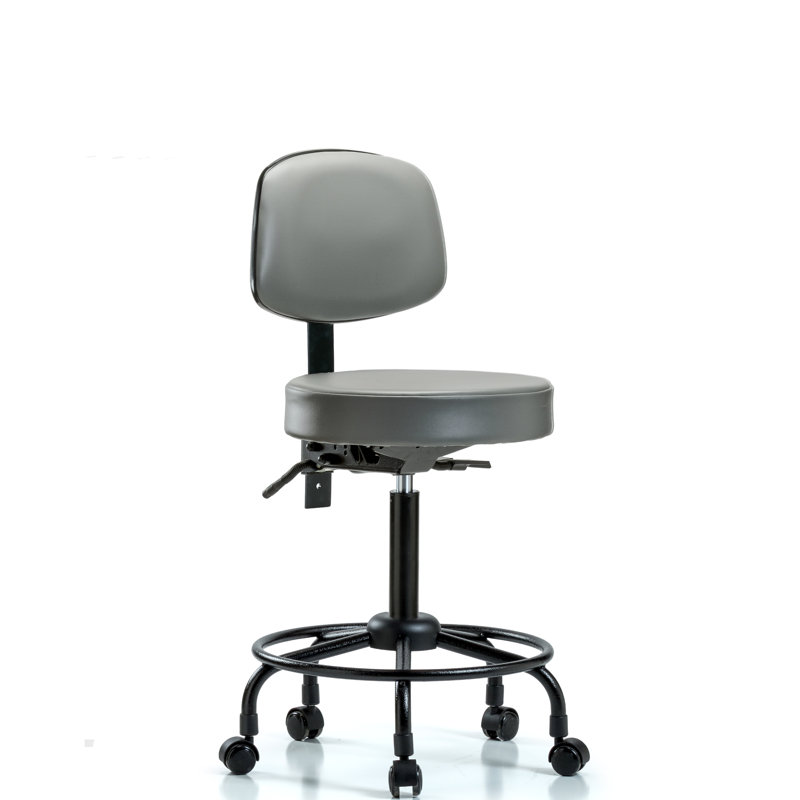 Ladeanna Vinyl Task Chair, Casters, Gray