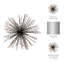Orbe en fer et métal avec motif abstrait en forme de chaînette, objet décoratif contemporain-296116350-296116349