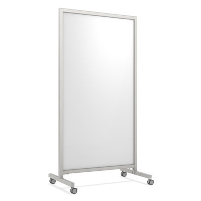 Freestanding Porcelain Reversible Magnetic Large - 75"H x 38" W Framed Whiteboard