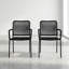 Chaises de patio d'extérieur tout en noir Reno - sans assemblage, séchage rapide-1759120231