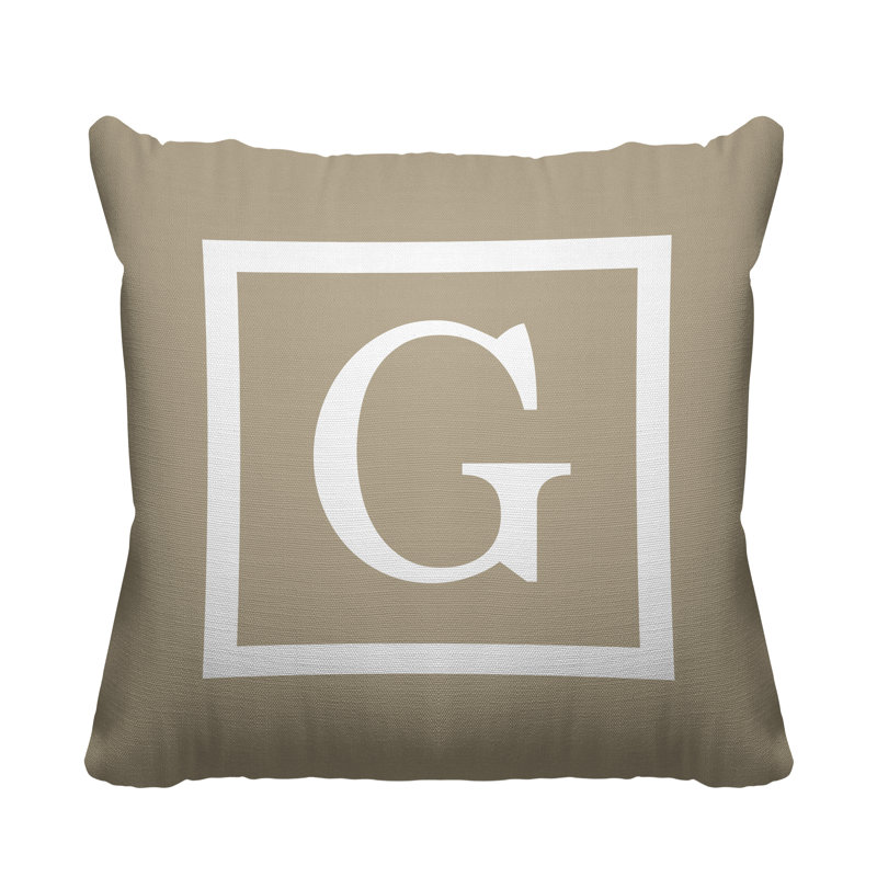 Coussin Colter, Beige, L 17 po x H 17 po, H 17 po x l 17 po