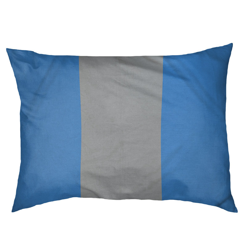 Coussin Golden State, Moyen (l 28 po x P 18 po x H 6 po), Bleu/Gris