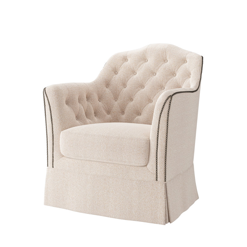 Fauteuil d'appoint Catriona, Storm Cloud (tissu performance) 1359-95, Petit étain