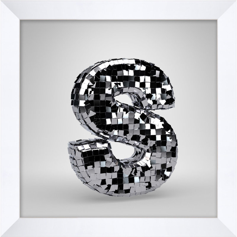 Disco Letter S Print by Mat Sanders