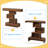 Console Table, Wood Sofa Table Accent Table with Geometric Base-1160882498