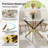 Modern Glass Top Dining Table, Metal Cross Legs Kitchen Dining Room Table-908144797