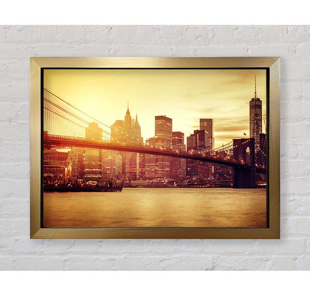 Brooklyn Bridge Splendour - Einzelner Bilderrahmen Kunstdrucke