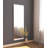Modern Wall-Mounted Mirror, 40 x 47.2 x 0.9 inches | 100% MDF with Ecological Flotal-E Glass | Sleek White Finish | Perfect for Contemporary Home Décor, Entryways & Bathrooms, Space-Saving Design-838679878