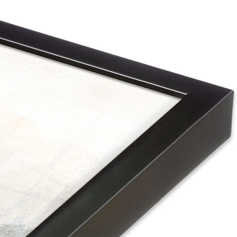 «Soft Lines of Memory II», reproduction sur toile dans un cadre, H 21,75 po x l 21,75 po, Encadrement ouvert, zinc vieilli