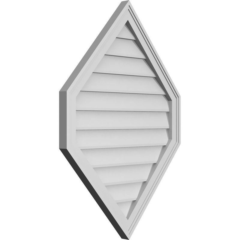 Ventilé vertical à pignon vertical 13/12 po, H 1,5 po x l 26 po x L 36 po