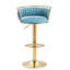 Tabouret de bar pivotant avec dossier Ginko-879315310-882844525