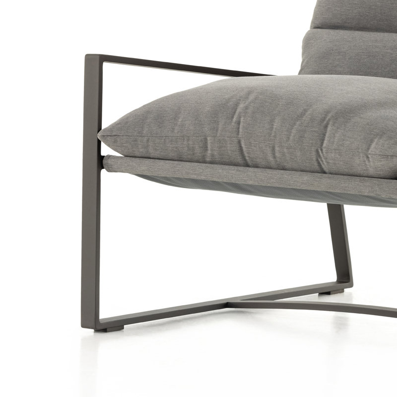 Avon Outdoor Lounge Chair, Charcoal
