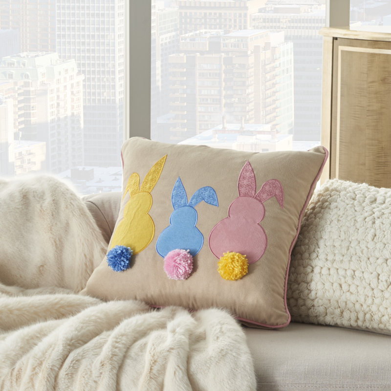  Housse et insert de coussin Pastel Bunnies