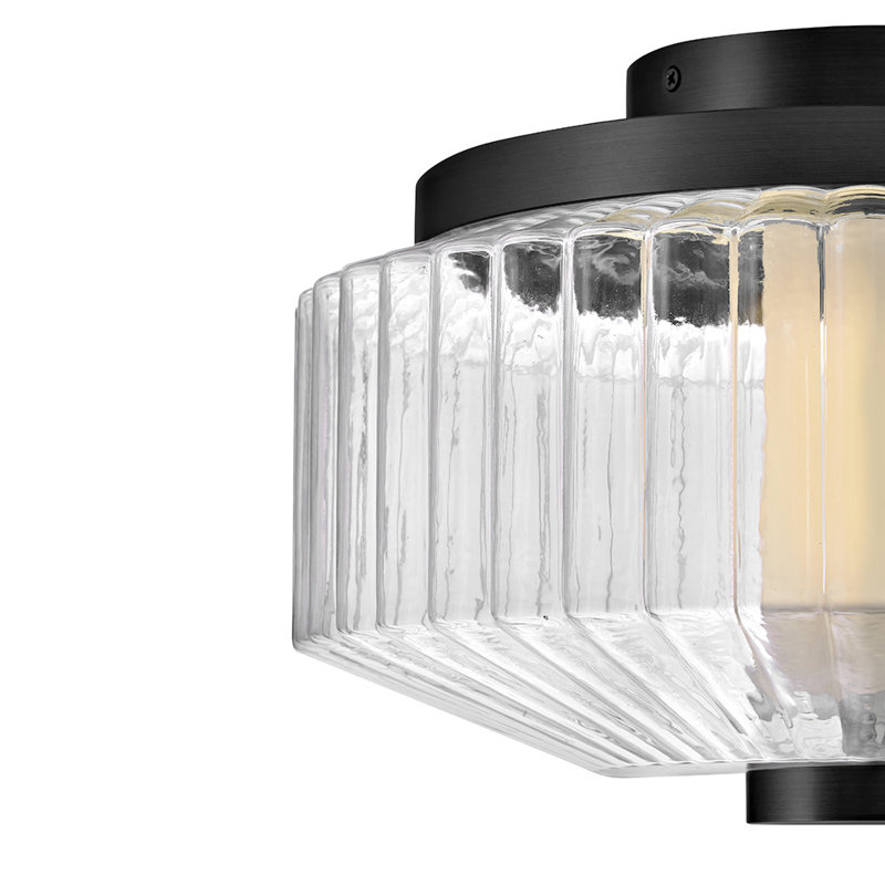 Reign LED Flush Mount, Matte Black