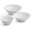 Service de table rond en céramique 32 pièces en blanc