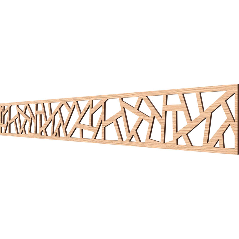 Moulure en bois Harrisburg, Chêne rouge, H 6 po x l 46,5 po x P 0,25 po