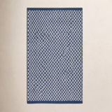 Mainsail Geometric Area Rug in Blue/Ivory