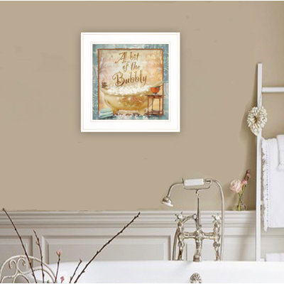 A Bit of Bubbly Framed Wall Art for Living Room, Home Wall Décor by Ed Wargo