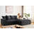 Oversized Two-Piece Sectional Couches-1865057900-1863139275