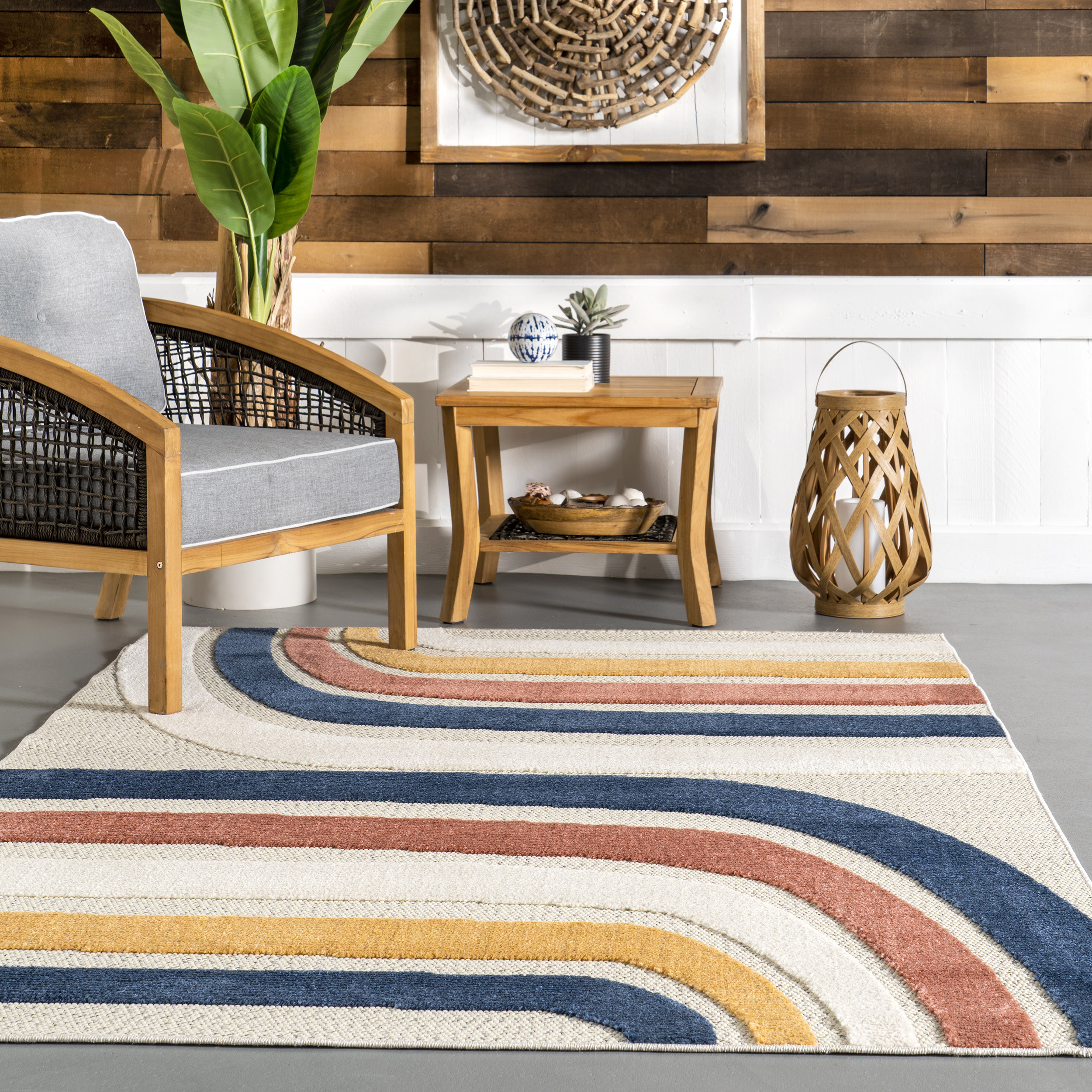 Beautiful Multicolor Cotton Braided Rectangle area Carpet Modern Living Rugs
