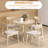 35" Folding Drop Leaf Kitchen Table – Oak Color