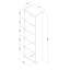 Axess Narrow 5-Shelf Narrow Bookcase-91518742